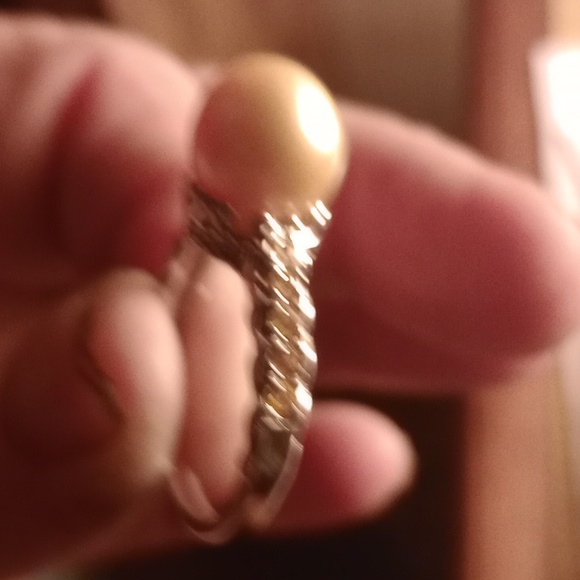 Sterling silver South Sea pearl rong - Picture 2 of 4